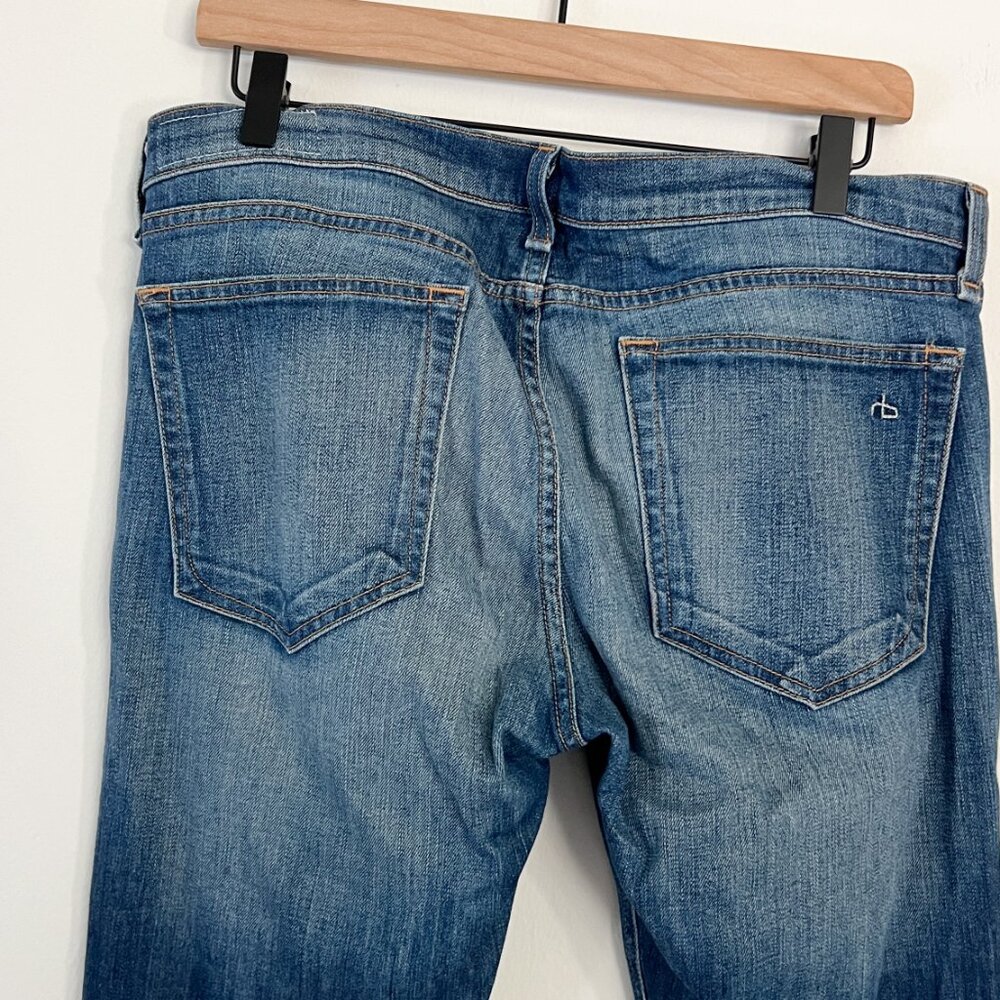 rag & bone Blue Boyfriend Jeans - Picture 7 of 11